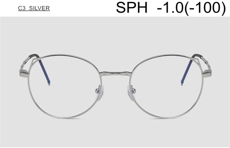 C3 (-1.0) SUMONDY SPH-1,0 до-6,0 рецептурных очков для близорукости мужчин женщин Высококлассные кошачьи очки с диоптрий миопия оптические очки Готовая продукция UF43 - Цвет оправы: C3 (-1.0)