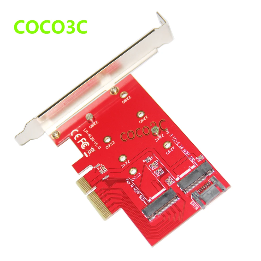 2 в 1 PCI express 4x к M Key NGFF SSD SATA 6 Гбит/с B M.2 адаптер для Intel Pro 1500 серии | Компьютеры и офис