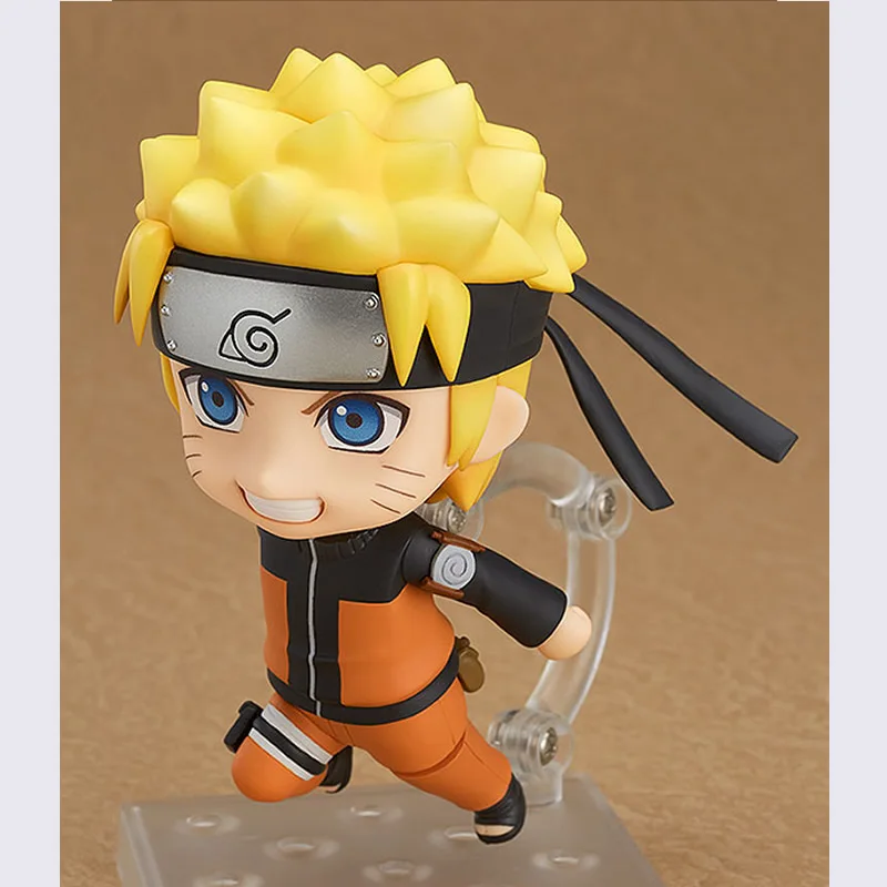 10CM Original Nendoroid NARUTO Shippuden: Naruto Uzumaki ABS& PVC Painted action figure collection toy doll with box