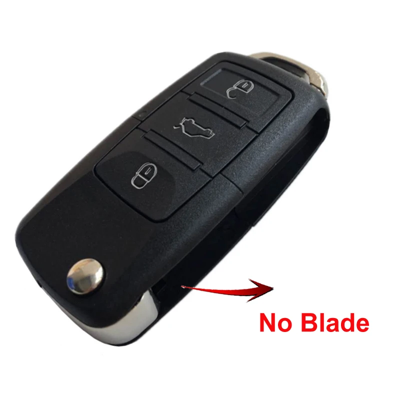3 BT No Blade 2 3 4 кнопки флип автомобильный чехол для ключей VW GOLF 5 4 PASSAT B5 B6 сиденье для Polo Skoda пульт дистанционного управления складной ключ чехол пустой брелок HU66 лезвие - Количество кнопок: 3 BT No Blade