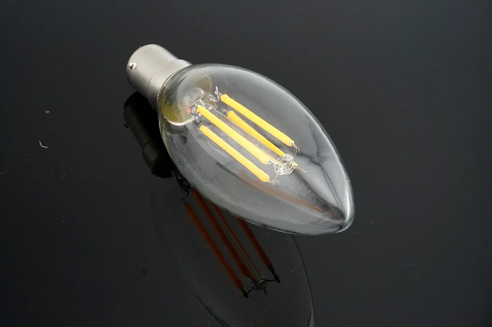 Энергосберегающие C35 B15 светодиодный лампы в форме свечи 4 W 220 V лампочки