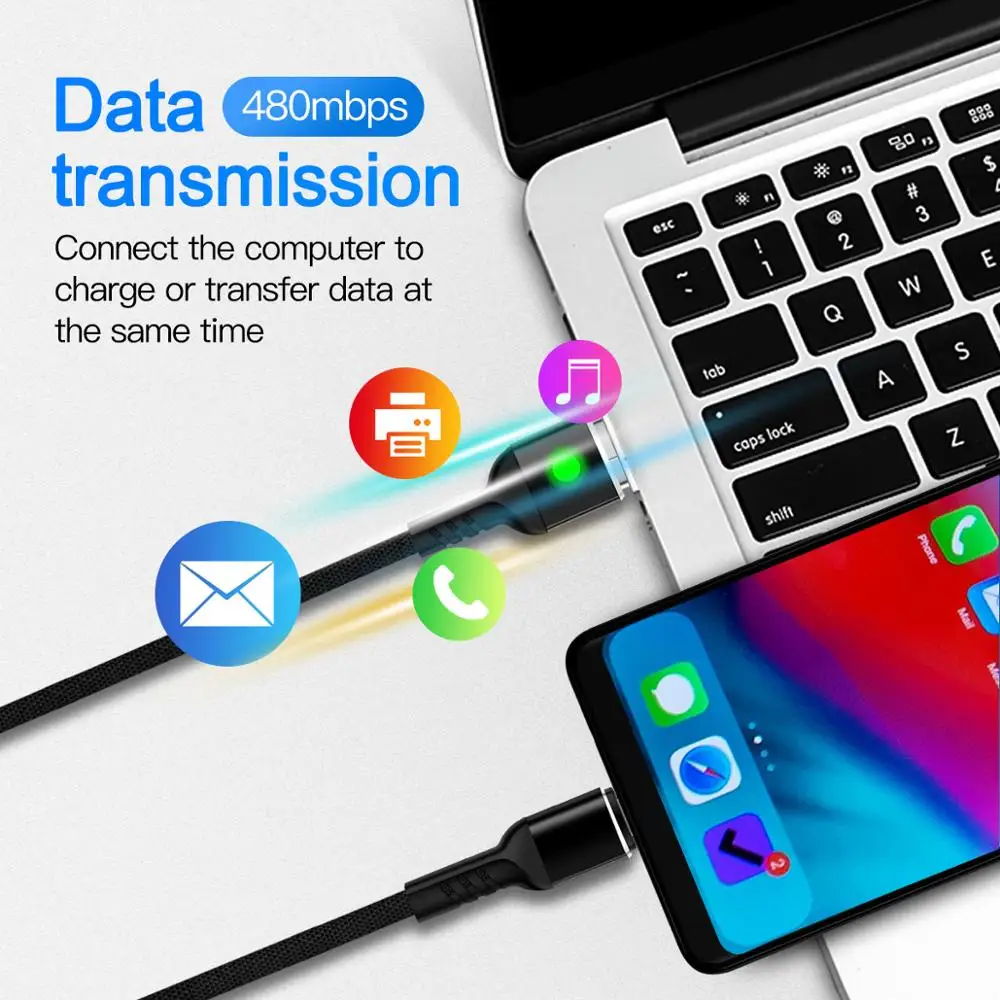 GUUGEI Micro USB кабель Быстрая зарядка 3A адаптер Android прочный тканевый плетеный шнур