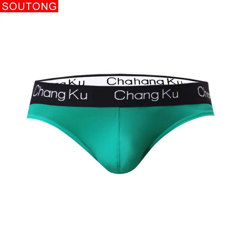 Soutong 3 шт./лот Мужское нижнее белье пикантные нейлоновые дышащие и крутые