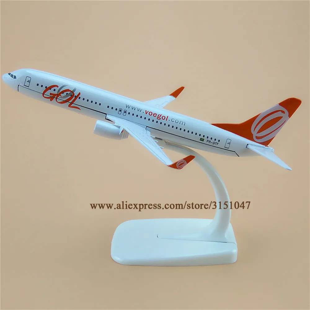 Модель самолета из металлического сплава в бразильском стиле Gol B737 авиакомпании