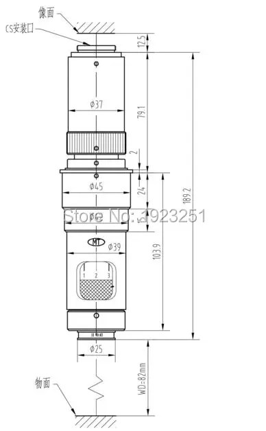 Объектив с образным креплением для научного и промышленного