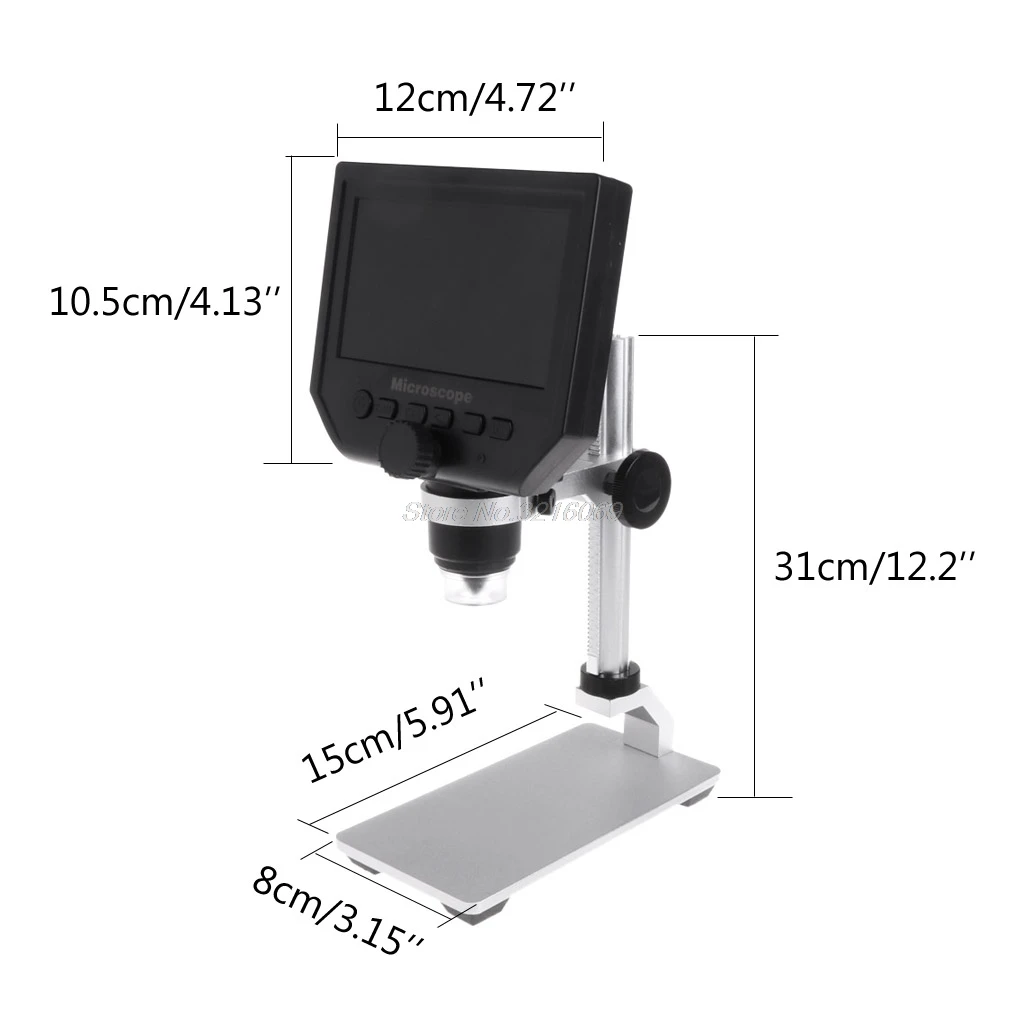 Высококачественный G600 4," ЖК цифровой микроскоп светодиодный зум 1-600X 3.6MP HD камера видео рекордер и Прямая поставка