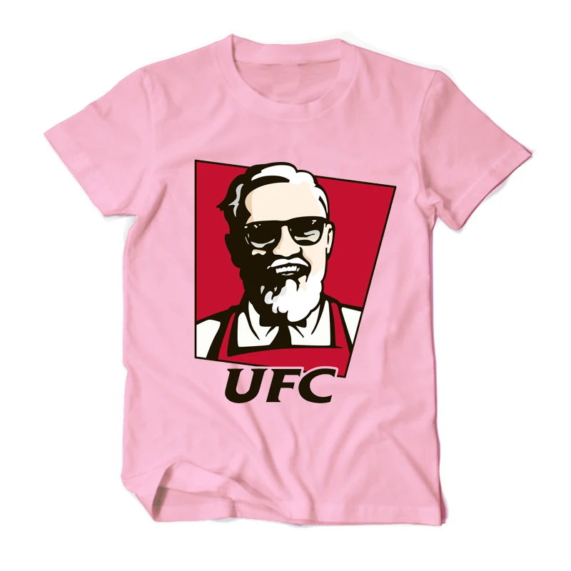 JP0039 Летняя футболка Conor McGregor UFC KFC Colonel Harland Sanders с креативным дизайном, футболка с коротким рукавом, мужские хлопковые футболки, забавная футболка - Цвет: JP0039