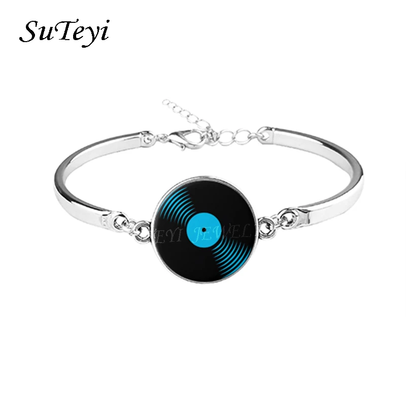 SUTEYI классические браслеты с изображением флага круглые стеклянные надписью I Love