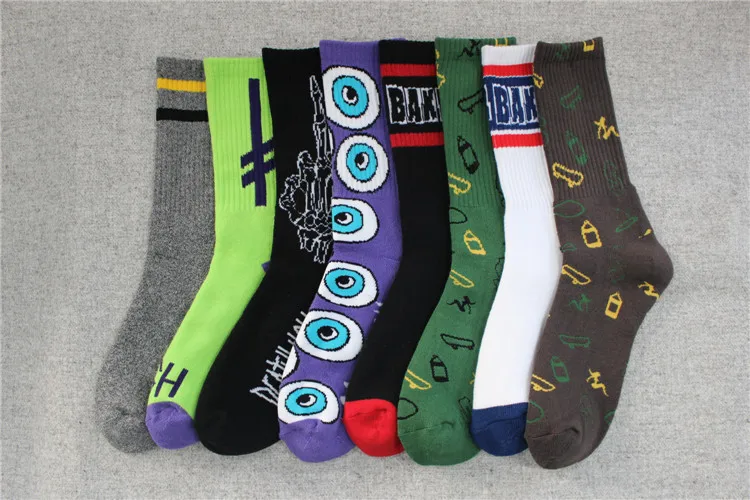 Top Quality Hot Harajuku Style Socks Thick Terry Fixed Gear Skateboard Hiphop Sport Long For Men Women 1295 | Тематическая одежда