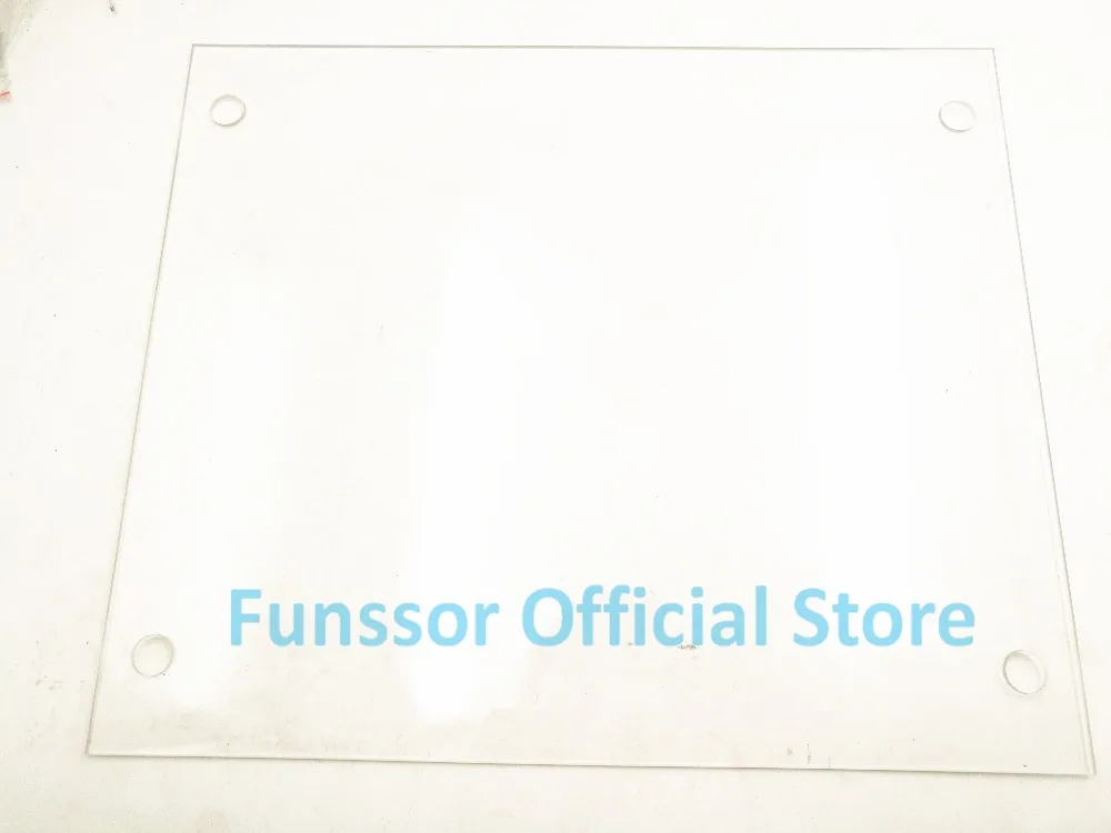 Стеклянная пластина Funssor 310 мм x 370 из боросиликатного стекла полированная кромка