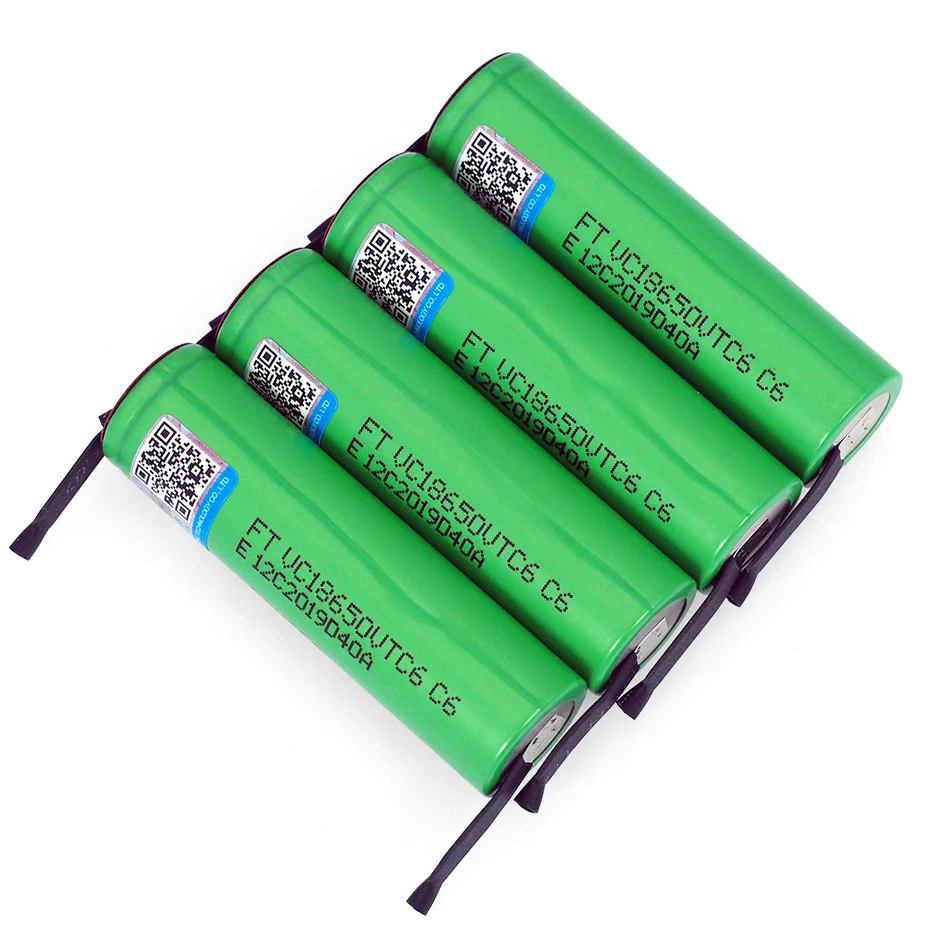 VariCore VTC6 3 7 V 3000 mAh 18650 литий-ионная аккумуляторная батарея 30A разрядка VC18650VTC6