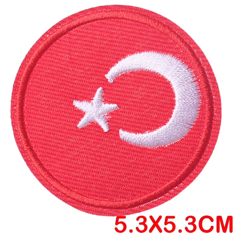 Pulaqi Военная нашивка флаги стран мира железные нашивки на одежду сумки вышитые наклейки на одежду DIY аксессуары F - Цвет: 5P-PE4091CT