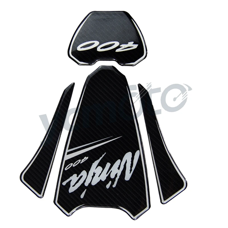 3D мотоцикл топливный бак для газа протектор чехол Kawasaki Ninja 400 2008 2019 09 10 11 12 13 14 15 16 17