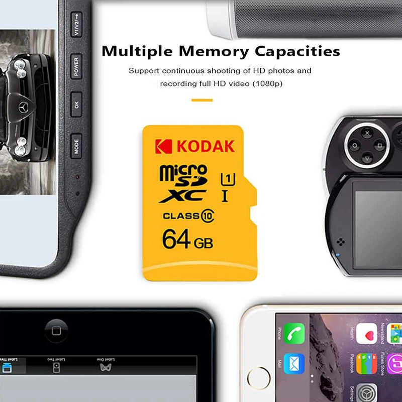 Флеш карта памяти KODAK U1 128 Гб 64 ГБ 32 16 Micro SD tarjeta de высокоскоростная TF/SD класса