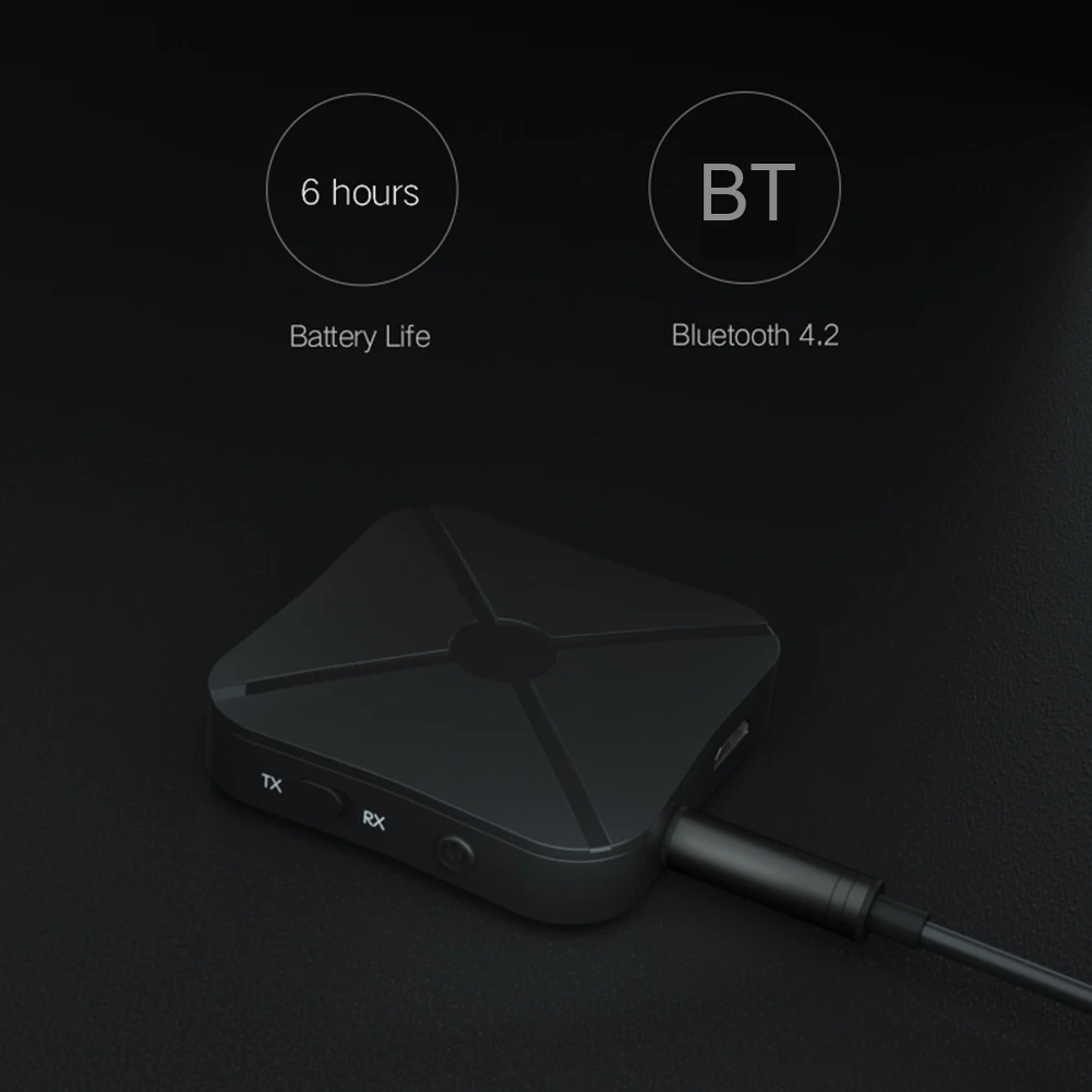 2 в 1 передатчик приемник 3,5 мм беспроводной адаптер Bluetooth 4,2 стерео аудио музыкальный ключ для ТВ автомобиля/дома наушники Колонки