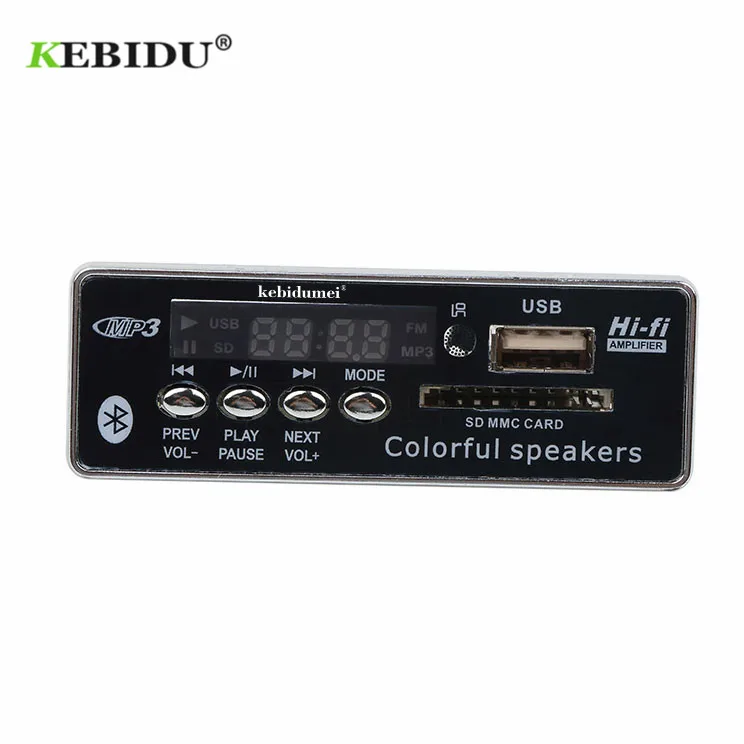 KEBIDU USB Встроенный Bluetooth MP3 декодер доска модуль Hands-free JQ-D028BT плеер с пультом
