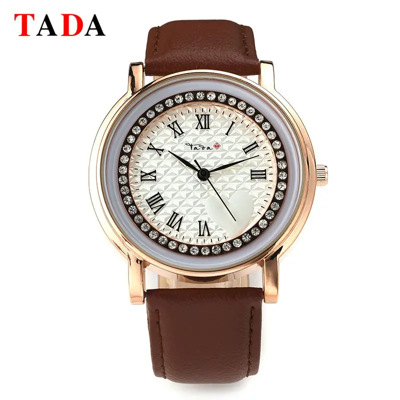 Спортивные стильные роскошные модные женские наручные часы TADA с ремешком из