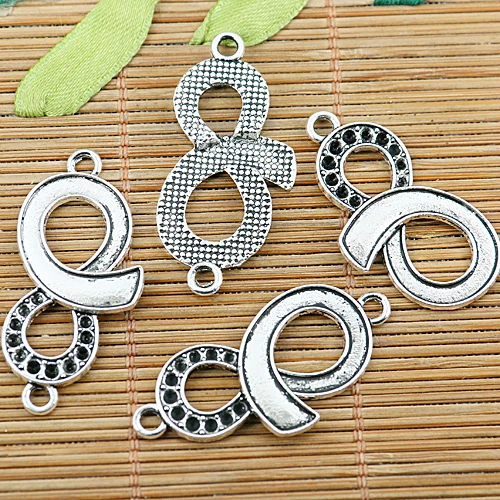 

20pcs tibetan silver NO.8 design charms EF1403