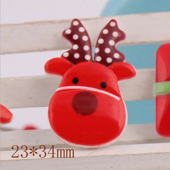 Новинка бесплатная доставка 10 шт./лот рождественские украшения kawaii смола Milu deer