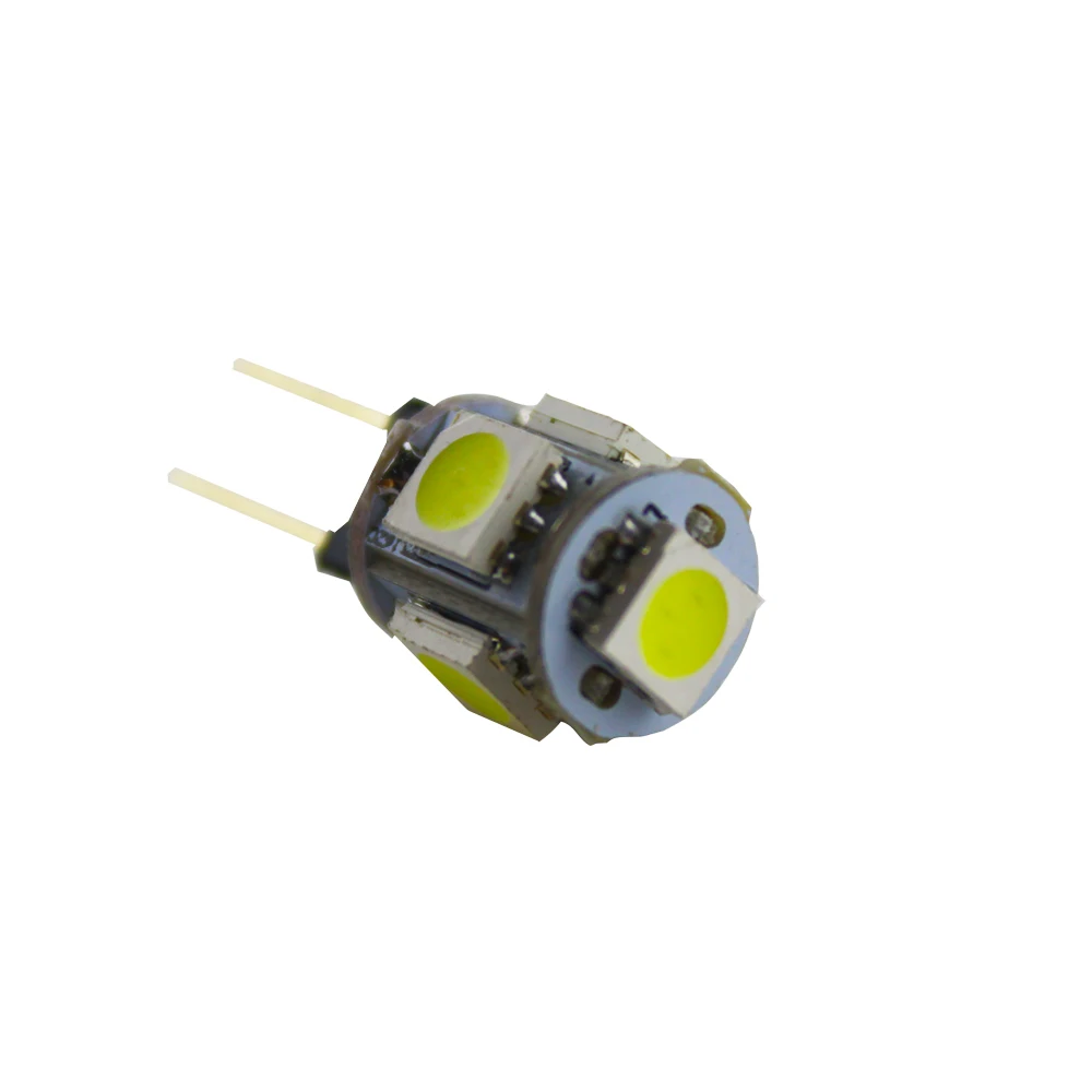 10 шт Белый G4 5 SMD 5050 12 в ПОСТОЯННОГО ТОКА В КОЛЕСАХ Морской Лодка Camper Лампа Лампы |