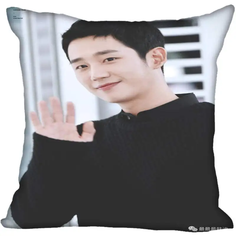 23 Новые Пользовательские Jung Hae В наволочках печатные квадратные шелковые наволочки домашние декоративные на молнии атласные наволочки(одна сторона - Цвет: 23