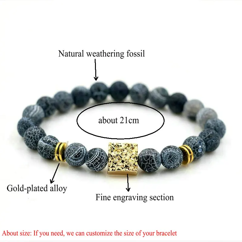 BPPCCR Брендовые повседневные мужские и женские ювелирные изделия 8 мм белый камень