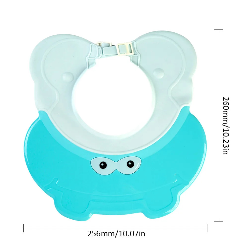 

Cute cartoon shape Baby Head Washing Cap Waterproof Ear Bath Cap Children Adjustable Hat