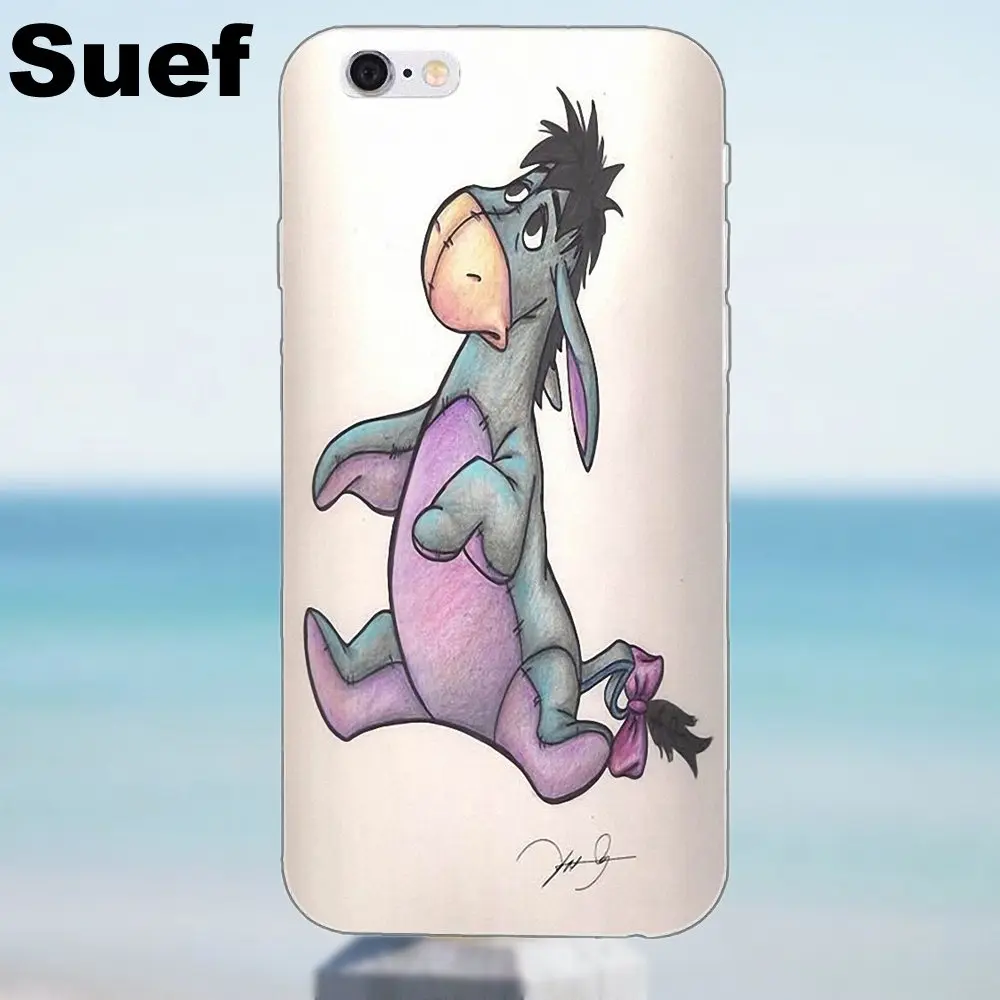 Для iPhone 4 4S 5 5S 5C SE 6 6S 7 8 Plus X Samsung Galaxy A3 A5 J1 J3 J5 J7 2016 2017 чехлы из ТПУ с рисунком Ослика|for