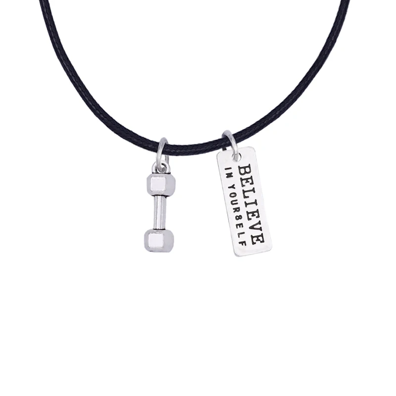 Сплав металла Верьте в себя Тяжелая атлетика штанги гантели Тренажерный зал