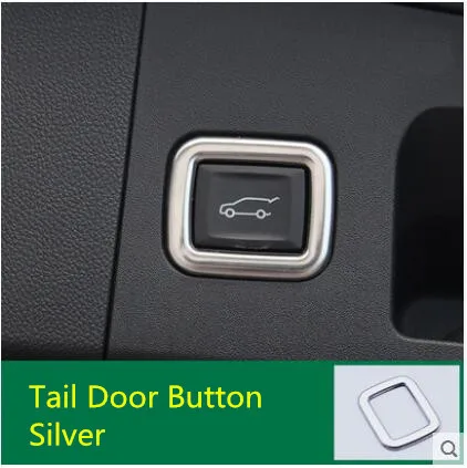 

Matte Silver Stainless Steel Tail Door Button Frame For Cadillac XT5 Z2EA1356