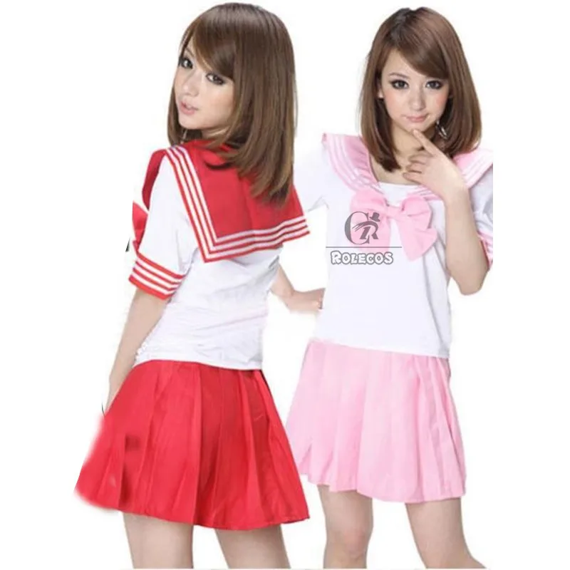 ROLECOS Модные 8 цветов японская школьная форма для девочек платье костюм аниме