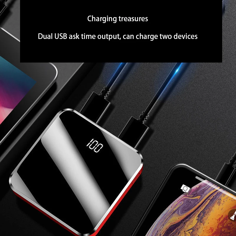 Для Xiao mi power Bank 10000 мАч power bank портативное зарядное устройство 2 usb-порта аккумулятор внешний аккумулятор mi power Bank 10000 мАч
