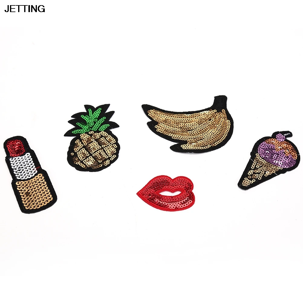 JETTING 5 шт мультфильм DIY Одежда Наклейки блёстки вышивка аппликация патч швейные