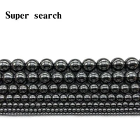 natural stone hematite beads round loose black beads 3mm 4mm 6mm 8mm 10mm 12mm diy necklace bracelet jewelry making accessories
