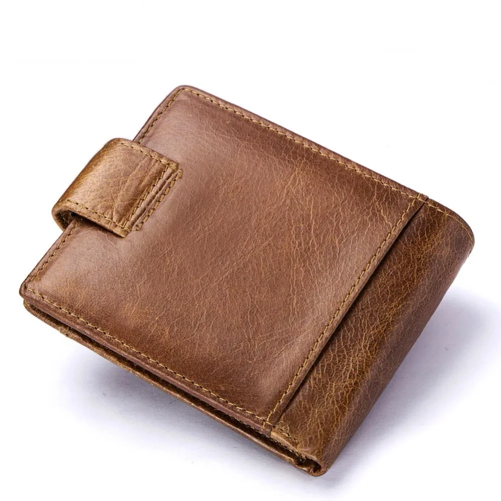 Мужской кошелек Crazy Horse из натуральной воловьей кожи Cuzdan walet для монет роскошный