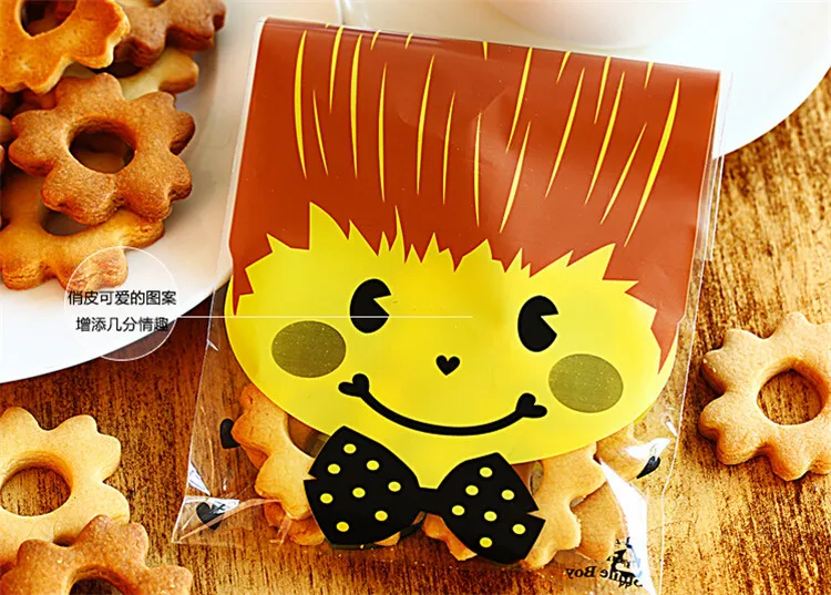 100 шт пластиковая упаковка для печенья фруктов оптовая продажа Подарочная