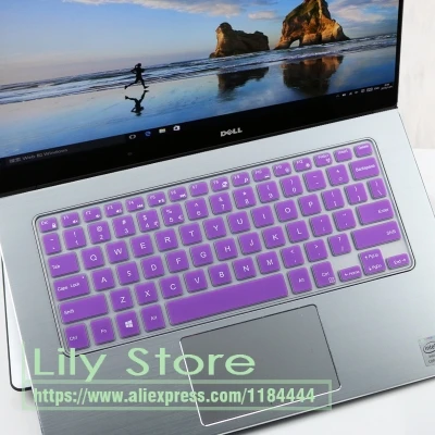 purple Силиконовая клавиатура защитная крышка для Dell Xps 13 9343 9350 9360 7347 7348 7352 7353 7359 13Wd 13Br/Bd Xps13 9343 - Цвет: purple