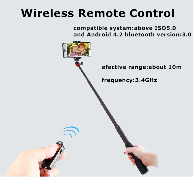 Селфи палка штатив Стенд 4 в 1 Выдвижной Монопод Bluetooth пульт дистанционного телефона крепление для IOS/Android для камеры s/экшн видеокамера