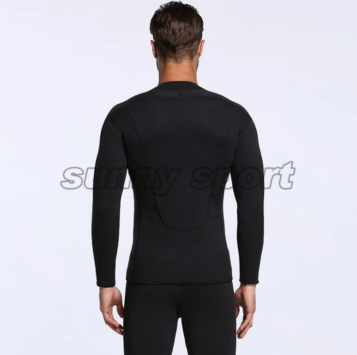 3 мм все черные мужские куртки для серфинга хлор Дайвинг костюм теплая куртка