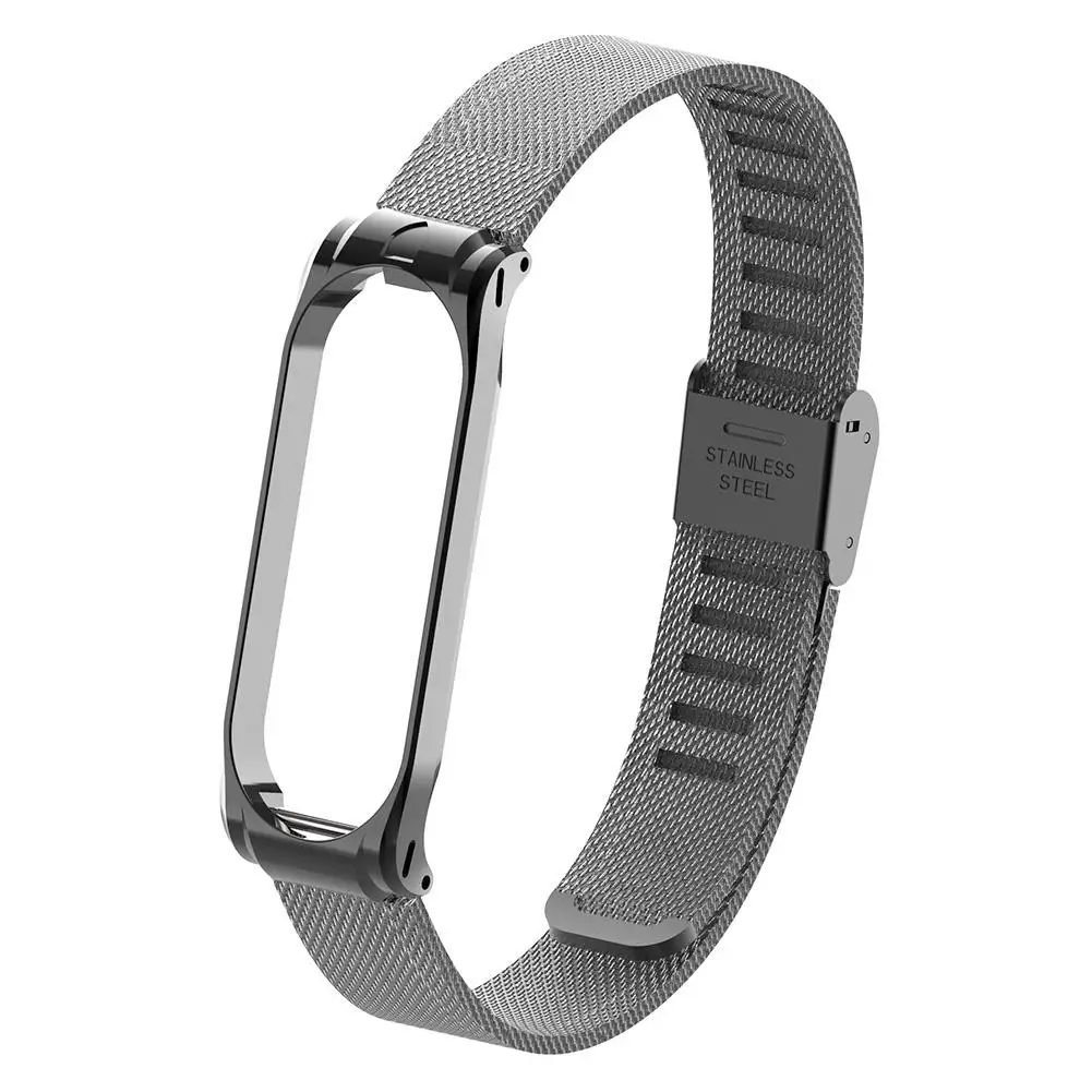 Replacement Wristband Bracelet Watchband Steel Net Watch Buckle Accessories For Xiaomi Mi Band Miband 4 3 Band4 Wrist Strap | Электроника