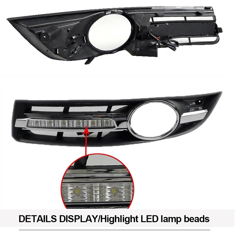 ROADOT drl светодиодный светильник дневного света для Volkswagen VW Passat B6 2007 2008 2009 2010 2011 2012