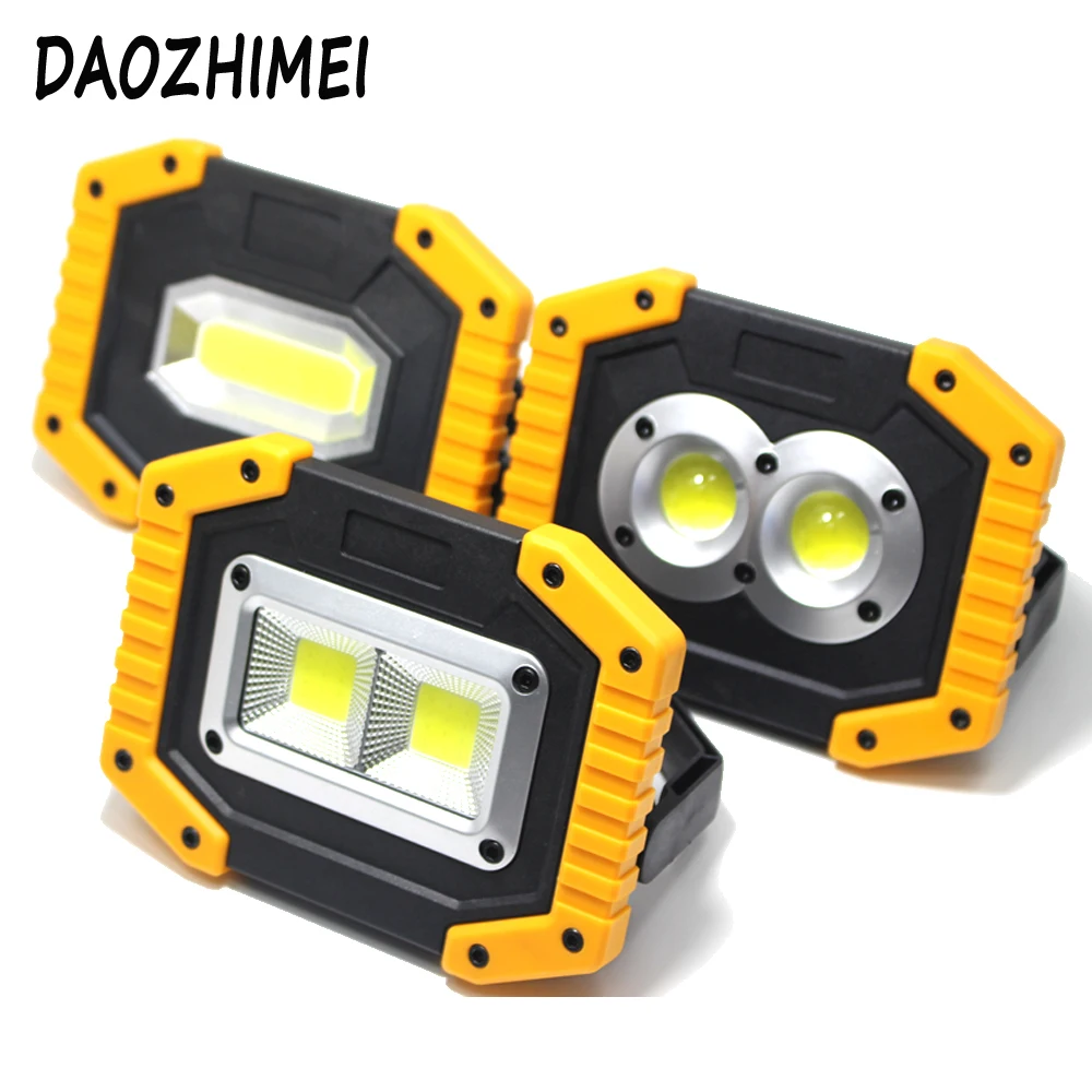 

2019 New USB COB LED Floodlight Rechargeable Portable IP44 Outdoor Waterproof Camping Hiking Tent Light