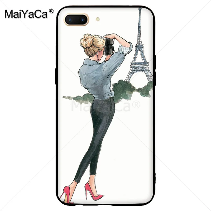 MaiYaCa Beautiful summer Love Dress Shopping travel Girl Phone Case for OPPO R9s R11 R9 R15 casefor vivo X9sPLUS X20plus case | Мобильные