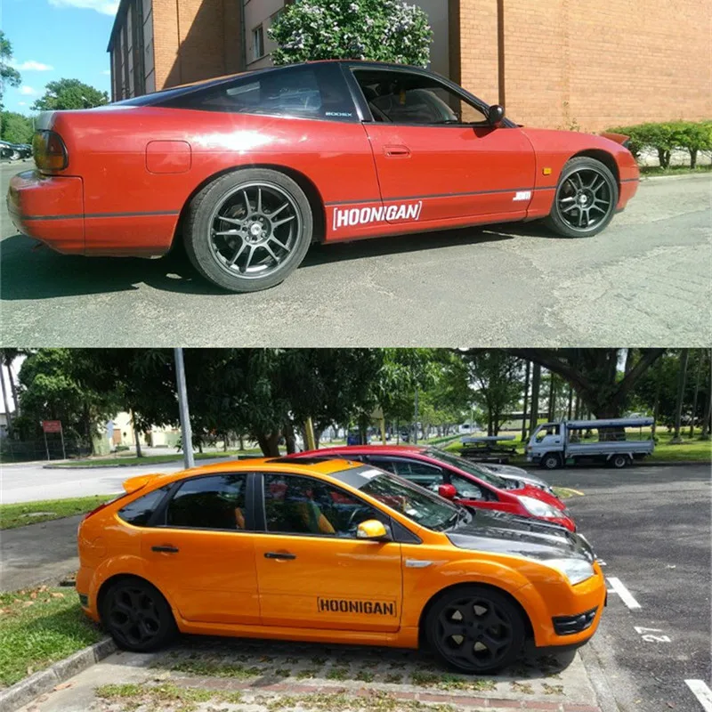 Newbee 58 см x 10 см креативный HOONIGAN стикер винил JDM Кен Блок автомобиль Drift HOON низкий турбо тюнер для Fiesta наклейка на бампер, окно