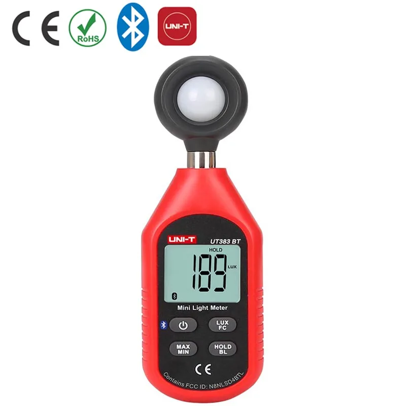 UNI-T UT383/UT383BT(Bluetooth) мини-светильник; ручная цифровая Освещенность метр/люмен метр/Люкс метр - Цвет: UT383BT