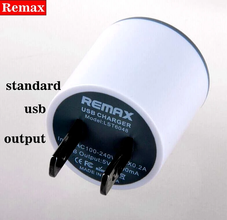 Remax white 240V voltage with 1.0A 1U charger UK and EU standard sockets for family use non-grounding USB socket 3C CE |