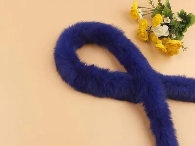 royal blue 2 метра, Meetee, 6 см, искусственный кроличий мех, лента, отделка ленты, сделай сам, ручная работа, пуховик, Декор, Швейные сумки, аксессуары для одежды, ремесло - Цвет: royal blue