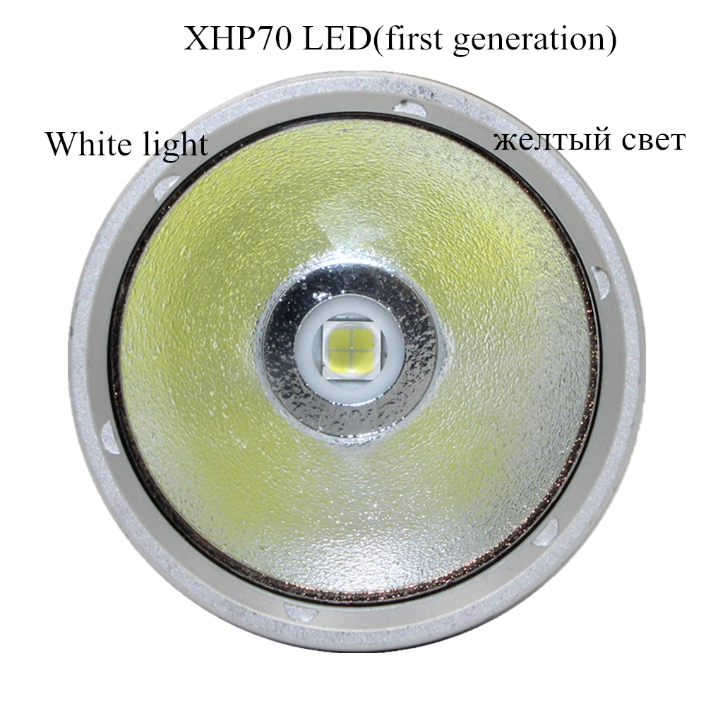 구매 슈퍼 브라이트 XHP70 LED 다이빙 손전등, 방수 다이브 손전등 옐로/화이트 라이트 전술 스피어피싱 토치 구매 슈퍼 브라이트 XHP70 LED 다이빙 손전등, 방수 다이브 손전등 옐로/화이트 라이트 전술 스피어피싱 토치