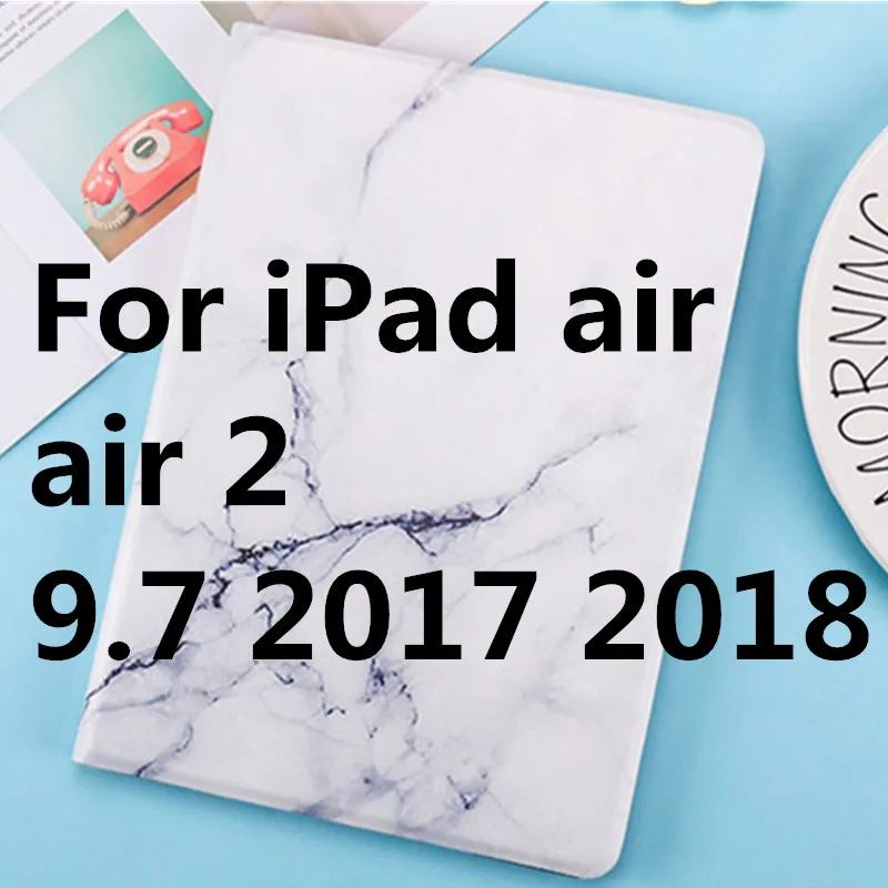 4 варианта расцветки для iPad Air 2 Air 1 принципиально 9,7 6th поколения Чехол Жесткий чехол-накладка из искусственной кожи смарт-чехол для iPad 2/3/4 Чехол - Цвет: as picture