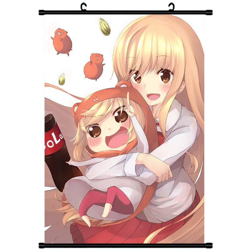 Японский аниме Декор стены прокрутки Himouto! Umaru-chan печатная живопись на холсте